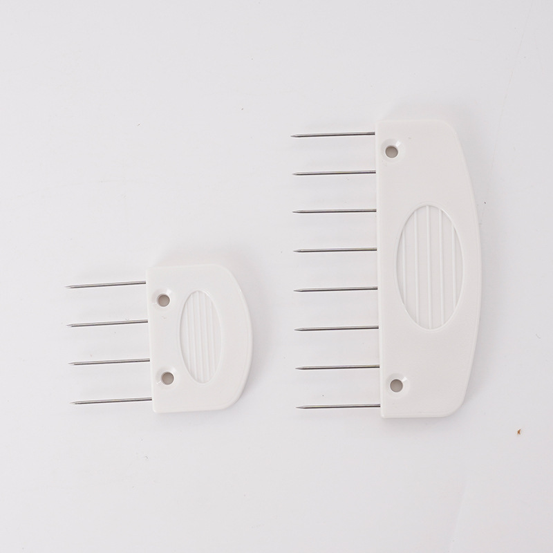 Suéter bufanda aguja fija fijador herramienta de tejido de bricolaje chal suéter aguja de peinado aguja de peinado trenzado aguja de peinado