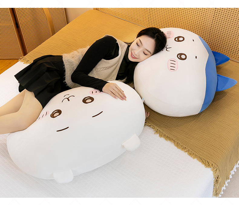 New Cartoon Jiyka Wow Pillow Small Eight Usaqi Doll Plush Toy Pillow chiikawa Women's Gift