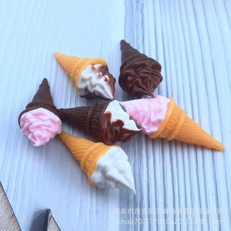 DELLHOUSE маленькие тканевые аксессуары для кукольного домика DIY модель сцены игровой домик миниатюрная еда игра мини-моделирование мороженого