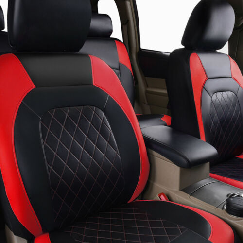 Cross-Border Foreign Trade Car Seat Covers, Single-Line Diamond Quilted Embroidery, Curved Leather, Pu Leather, Artificial Leather, Export to Europe and America