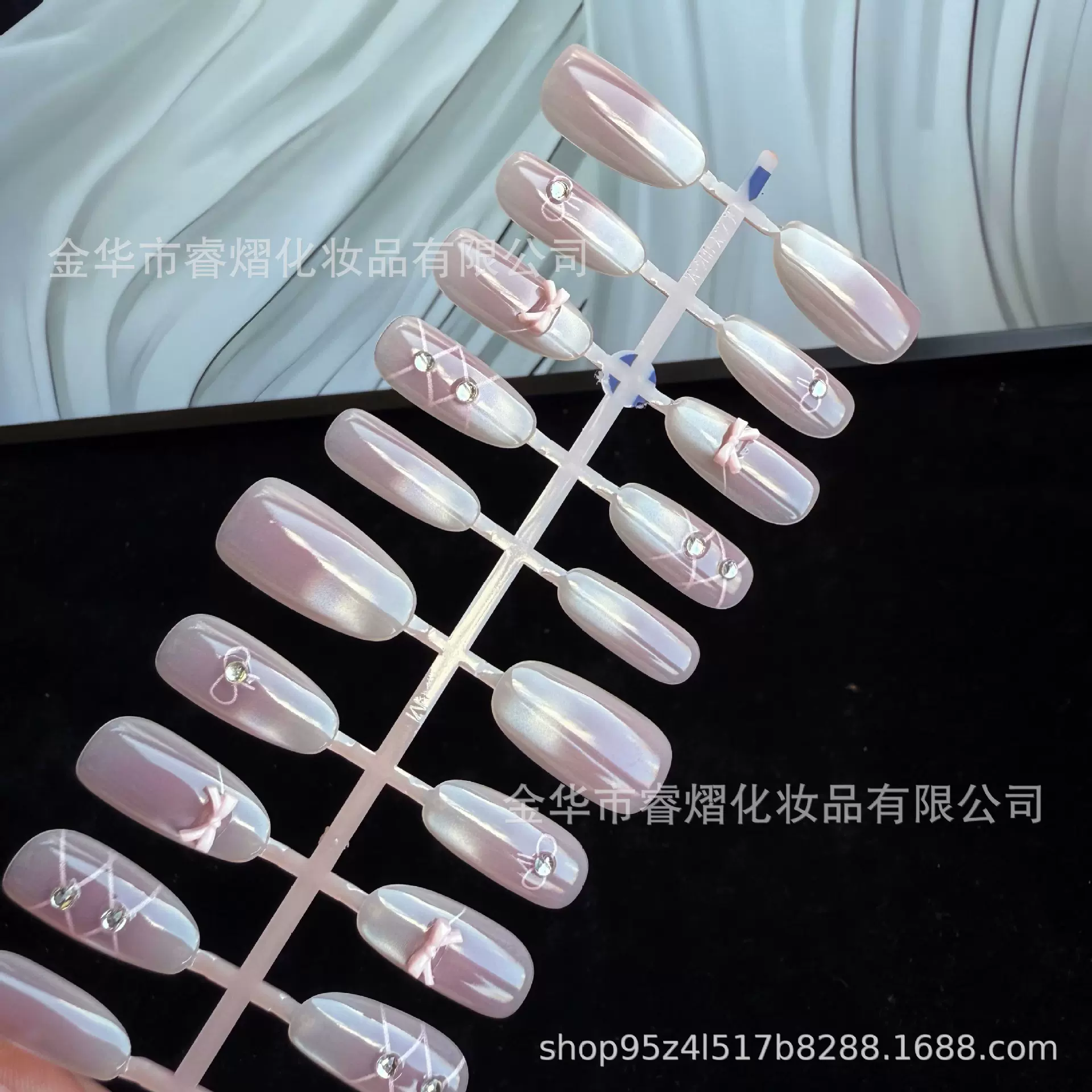 网红热销款芭蕾群穿戴甲成品多风格手绘合集美甲贴片30片可拆卸指