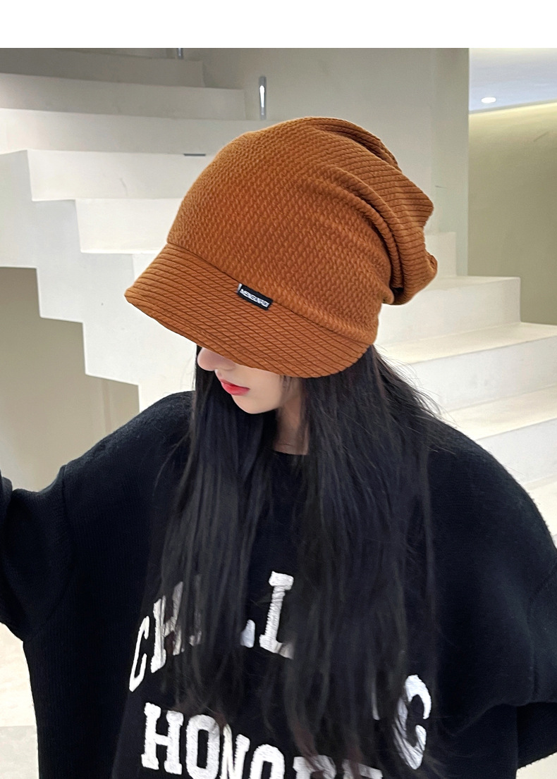 Women's Fashion Solid Color Sewing Beanie Hat display picture 11