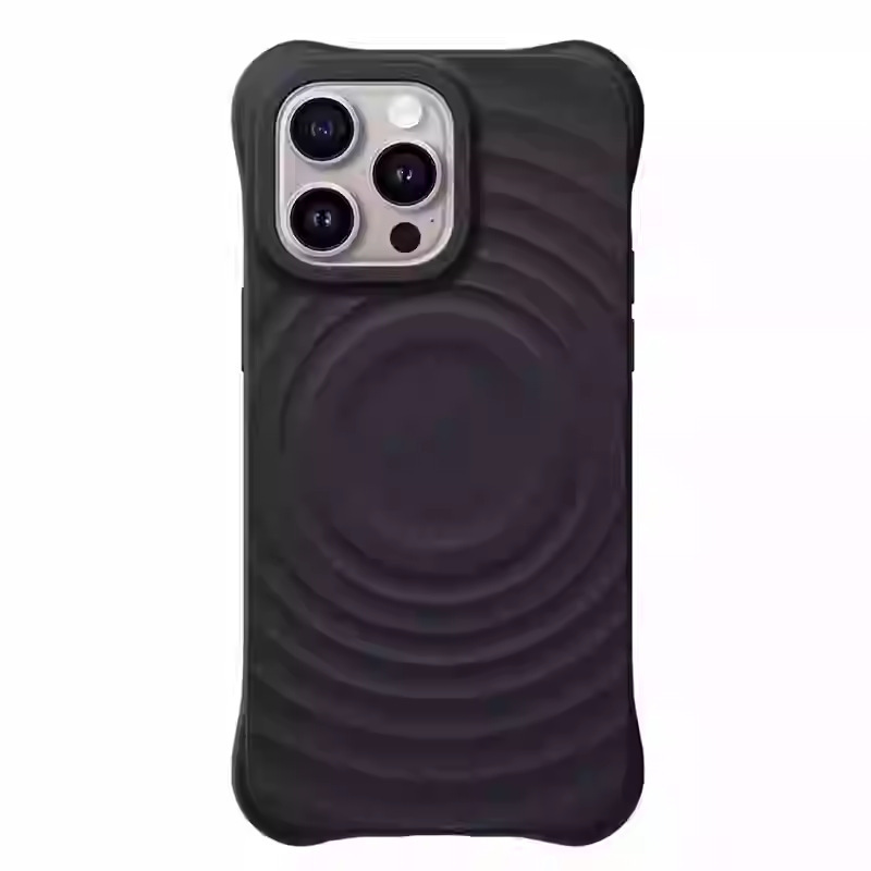 CASE联名新款柔雾紫波漾液态硅胶保护壳适用于iPhone16promax手机|undefined