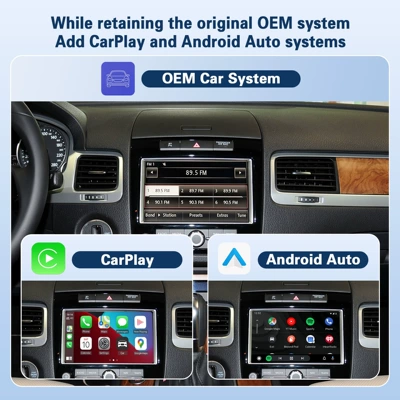 original car screen upgrade – Simsiz CarPlay və Android Auto