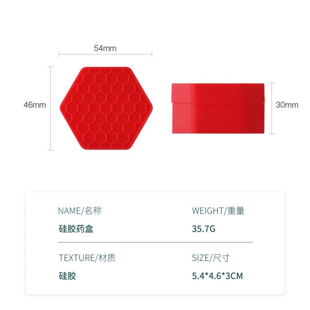 Caja Hexagonal Portátil de Silicona 3ml 5ml 25ml, Multifuncional, para Aceites Essenciales image 3