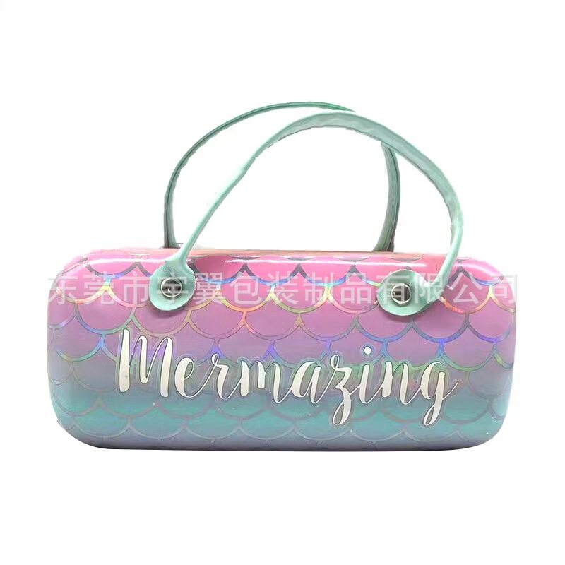 Portable Glasses Case, Wrist Iron Box, Guangdong Dongguan Factory, Embroidered Logo Glasses Storage Accessories