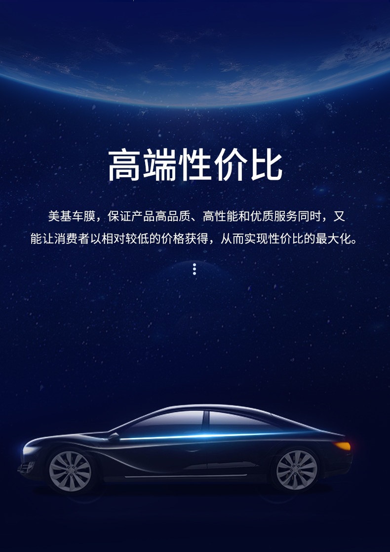 Meiji Car Film, Car Window Film, Explosion-Proof Film, Sun Protection and Heat Insulation Film, Front Windshield Film, V Series for the Whole Car