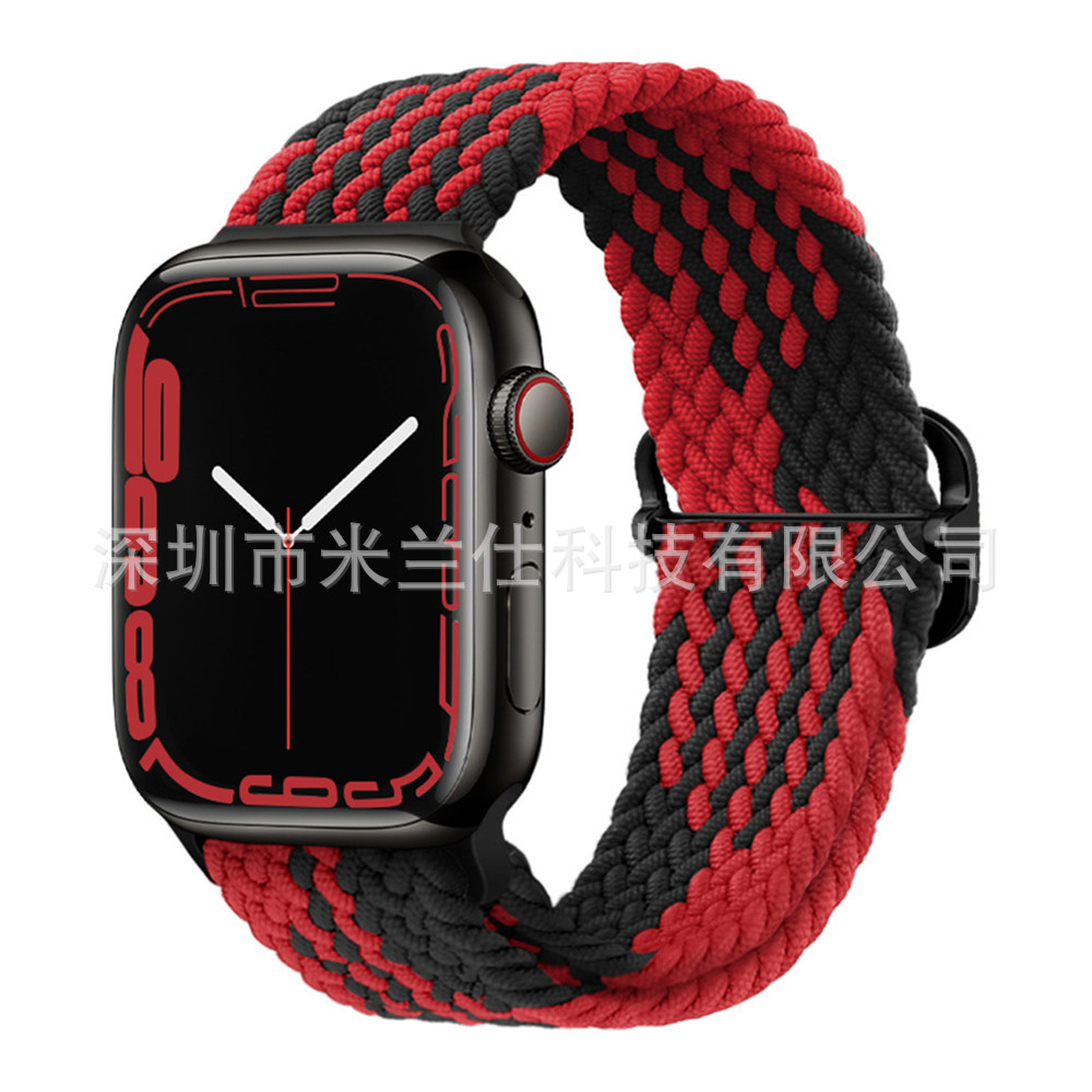 Nylon tejido para Apple iwatch456789 Apple ultra2 hebilla deslizante elástica S9 correa de reloj fabricante