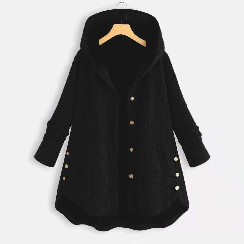 Fashionable solid jacket with hood, wish, 2023