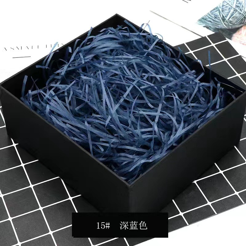 진한 파란색 [고급 분위기의 반짝이 종이 실크] 무료 향기로운 카드