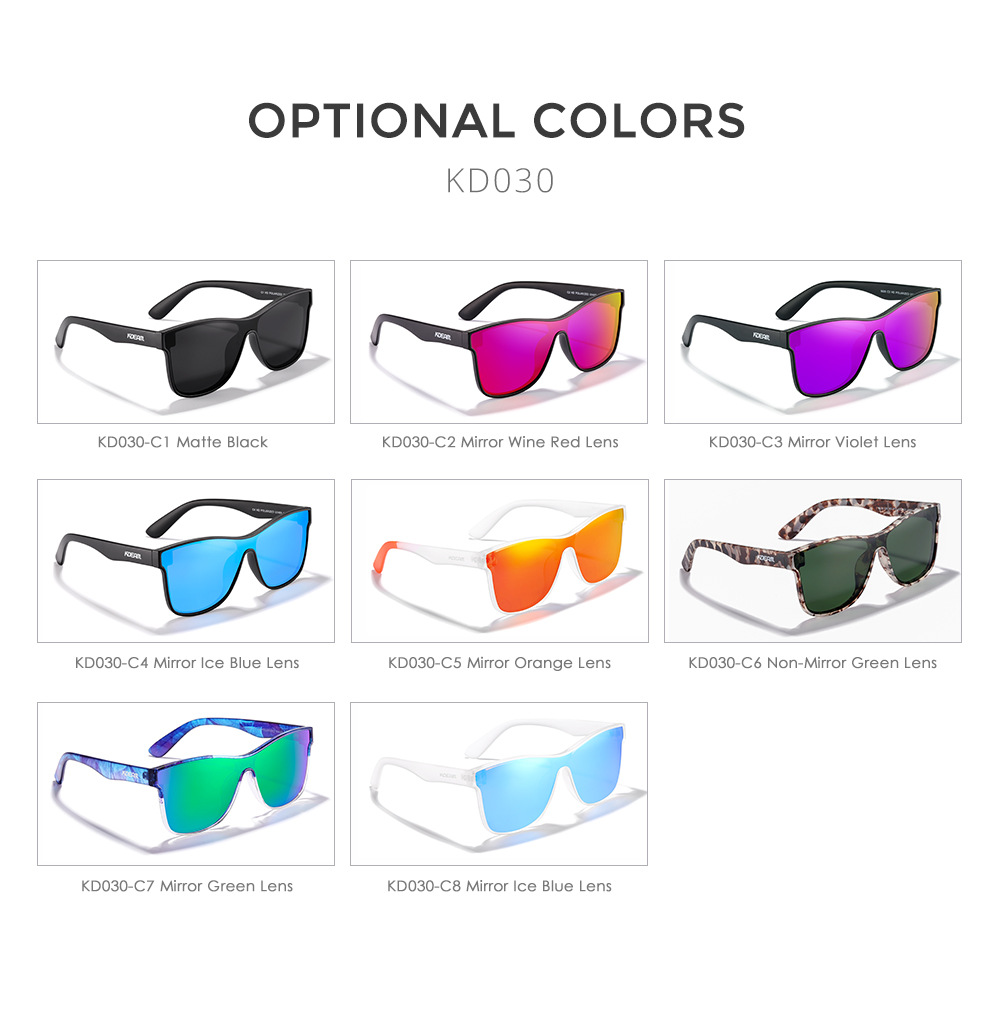 One-piece Lens Sunglasses HD Polarized Outdoor Athletic Glasses