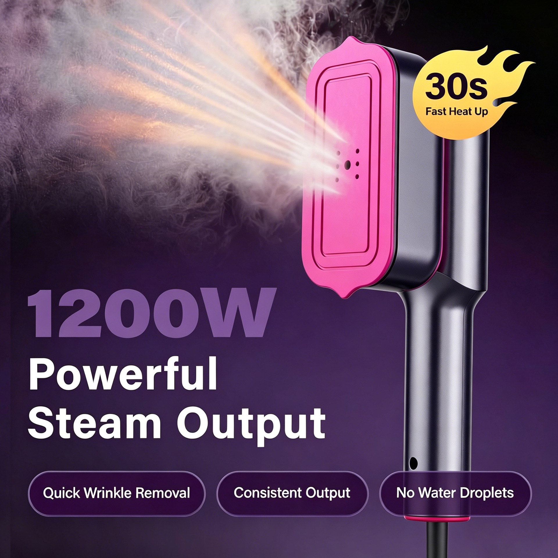 Cross-Border Household Steam Ironing Machine, Small Electric Iron, Portable Handheld Garment Steamer for Business Trips and Travel
