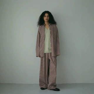 日系春夏韩版复古松弛感直筒宽松抽绳休闲裤挺括优先显瘦长裤