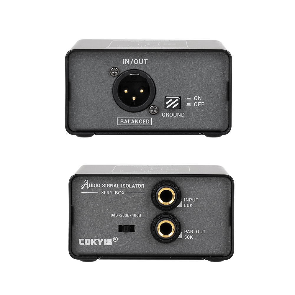 音频隔离器三档增益调节信号无损传输调音台电吉他能消除电流噪音