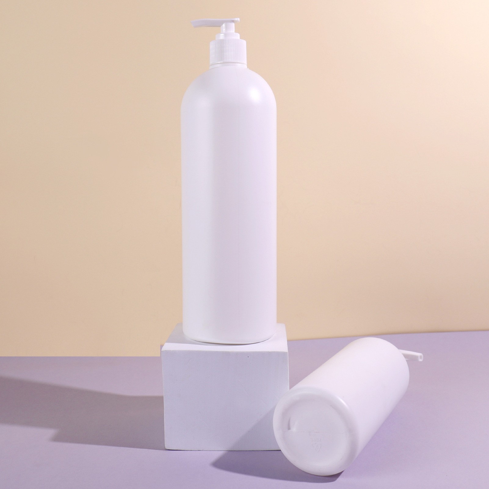 厂家直销 现货500ml 圆肩瓶 乳液按压式PET 洗发水 沐浴露 身体乳