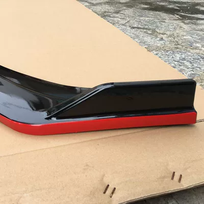 Modification, Front Chin, Front Bumper – Other Car Modifications - bright-black-with-red-paint