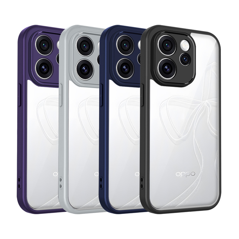 Cross-Border Applicable Oppo Reno16F Phone Case Reno15Pro Precision Hole A6Pro Transparent Reno14 Protective Cover