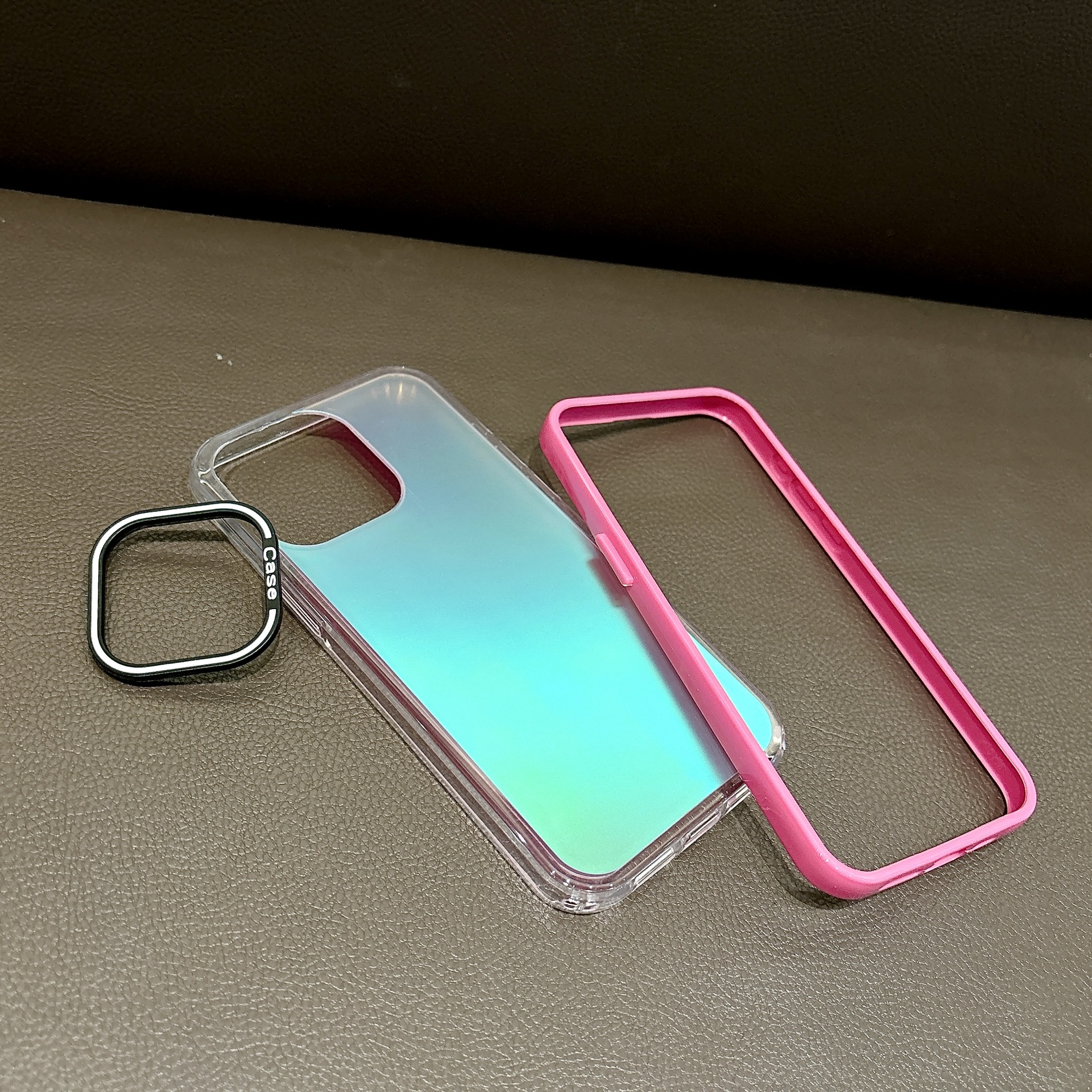 Aplicable a Apple 16 colores tridimensional linda funda para teléfono móvil iPhone15Promax cubierta protectora de punto de onda de ventana galvanizada