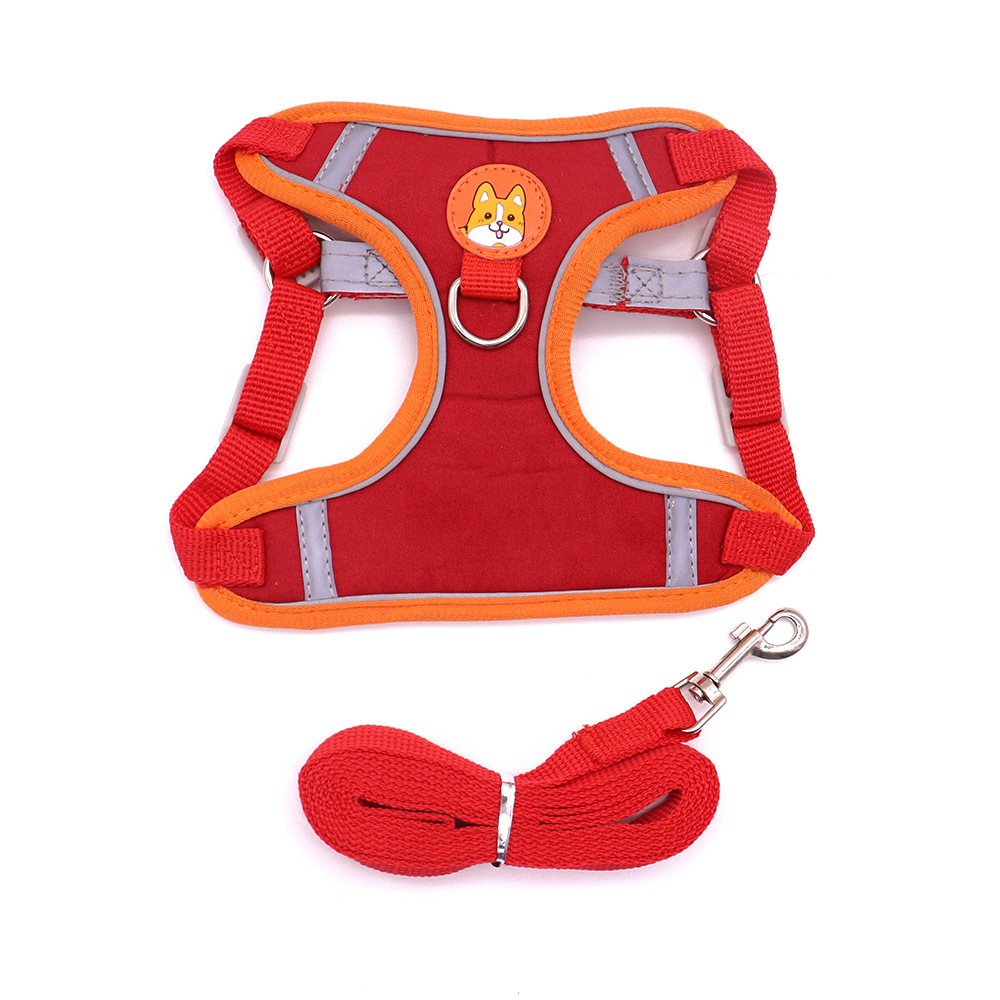 Cuerda de tracción para perros, correa para el pecho para mascotas, correa para perros, perro pequeño, pecho para perros lindo, correa para pasear a los perros, suministros transfronterizos