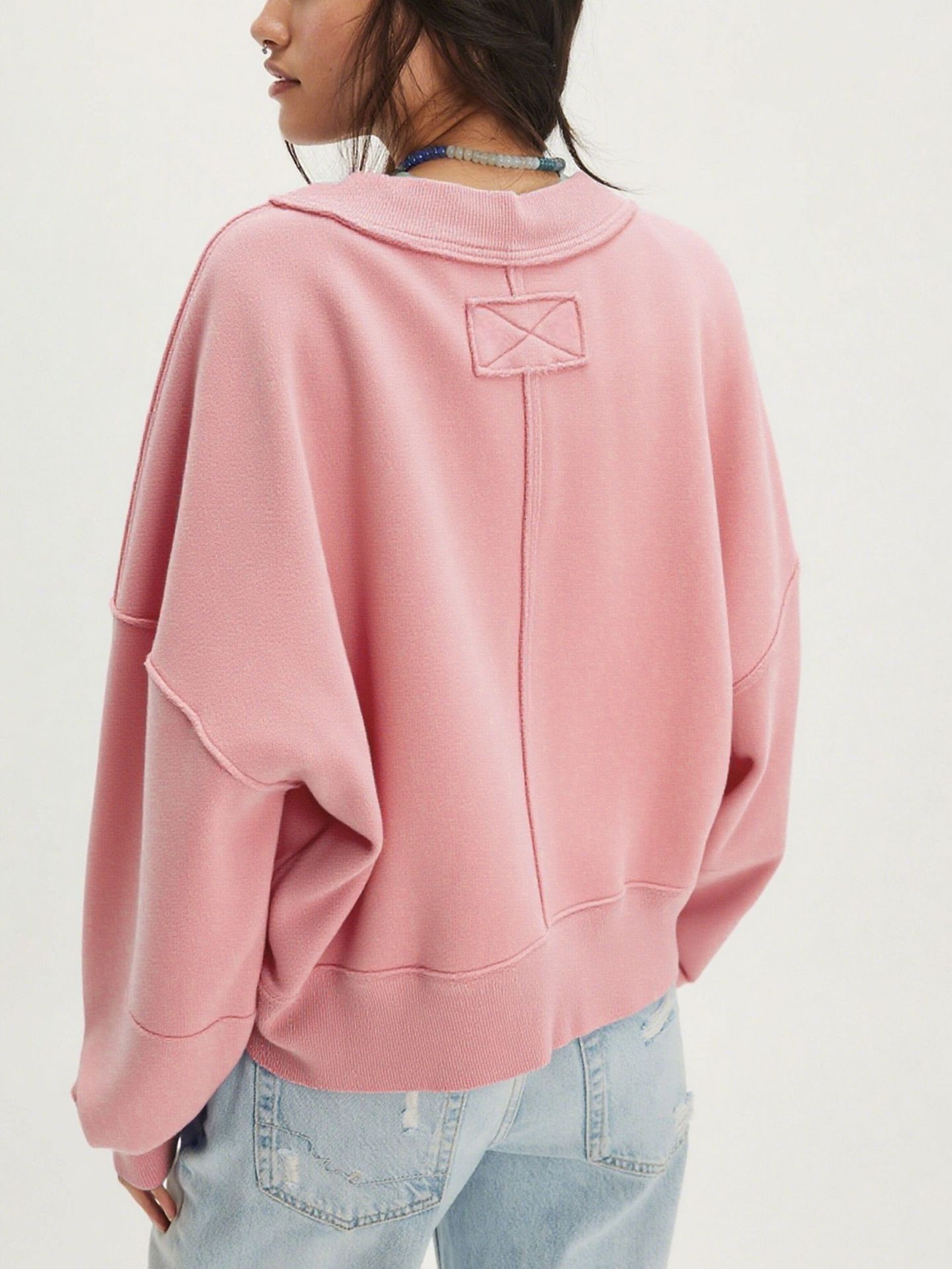 Women's Long Sleeve Pullover Sweatshirt Casual Autumn Winter_voghion.com