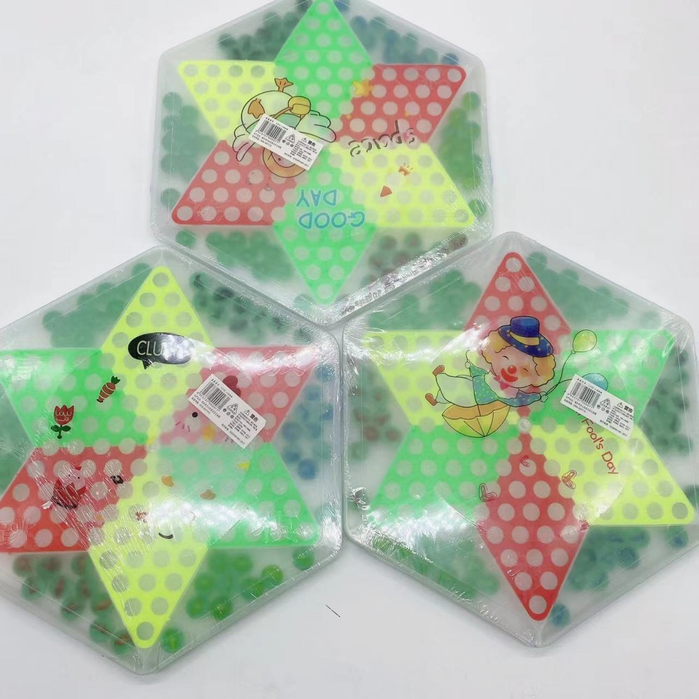 Cuentas de vidrio hexagonales damas 60 piezas damas fabricantes de Ajedrez de ocio para niños suministro educativo de ajedrez volador Entretenimiento