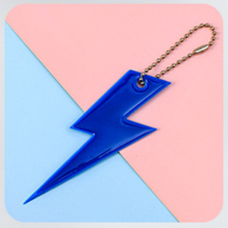 Llavero Colgante Reflectante de Rayo de PVC Doble Cara para Bolsos y Llaves image 11