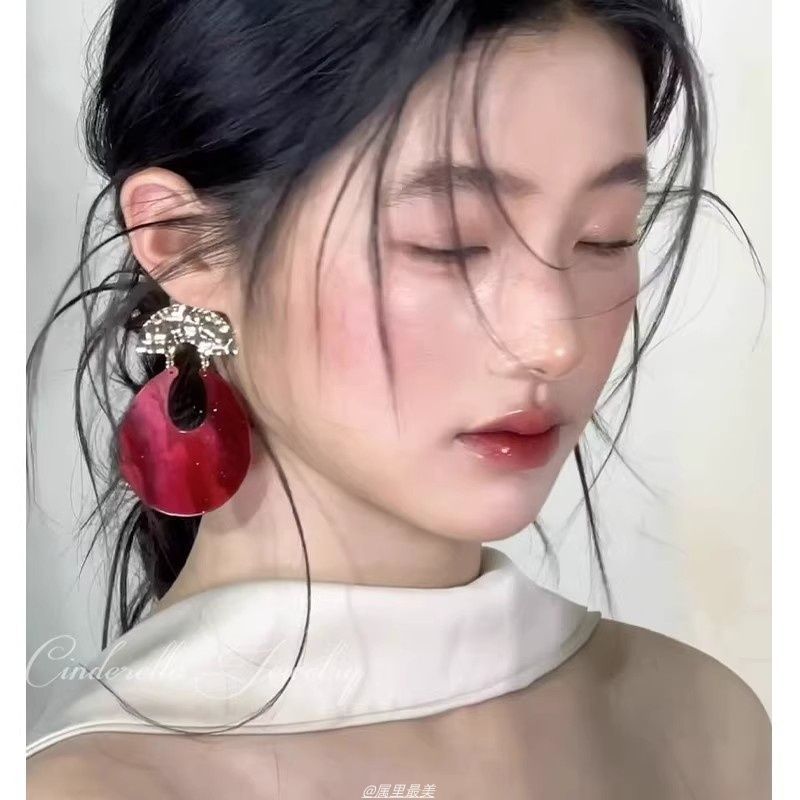 个性夸张U形耳环欧美复古小众耳针气质高级感新娘结婚礼服耳饰女|undefined