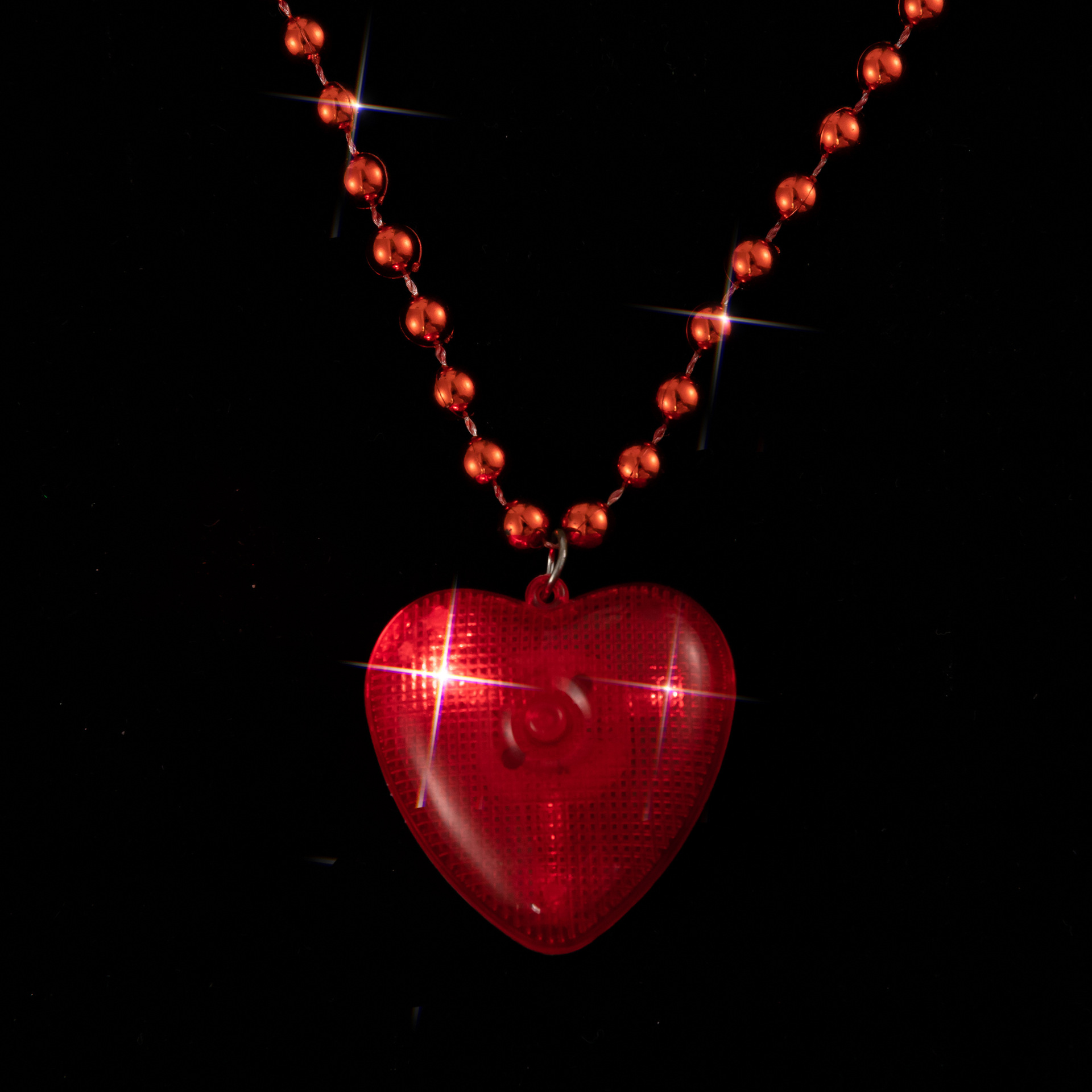 Retro Heart Shape Plastic Beaded Unisex Pendant Necklace display picture 5