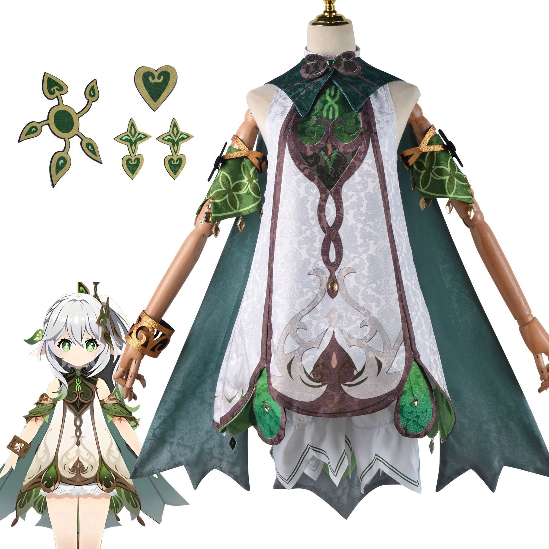 北水商贸原神草神纳西妲cos服印花游戏动漫服装女cosplay服装全套
