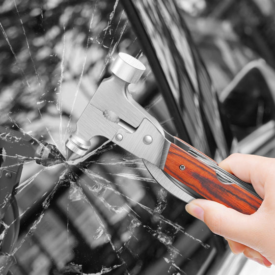 Car Safety Hammer Glass Window Breaker Car-mounted Window Breaking Safety Hammer Emergency Escape Hammer Car Multifunctional Safety Hammer