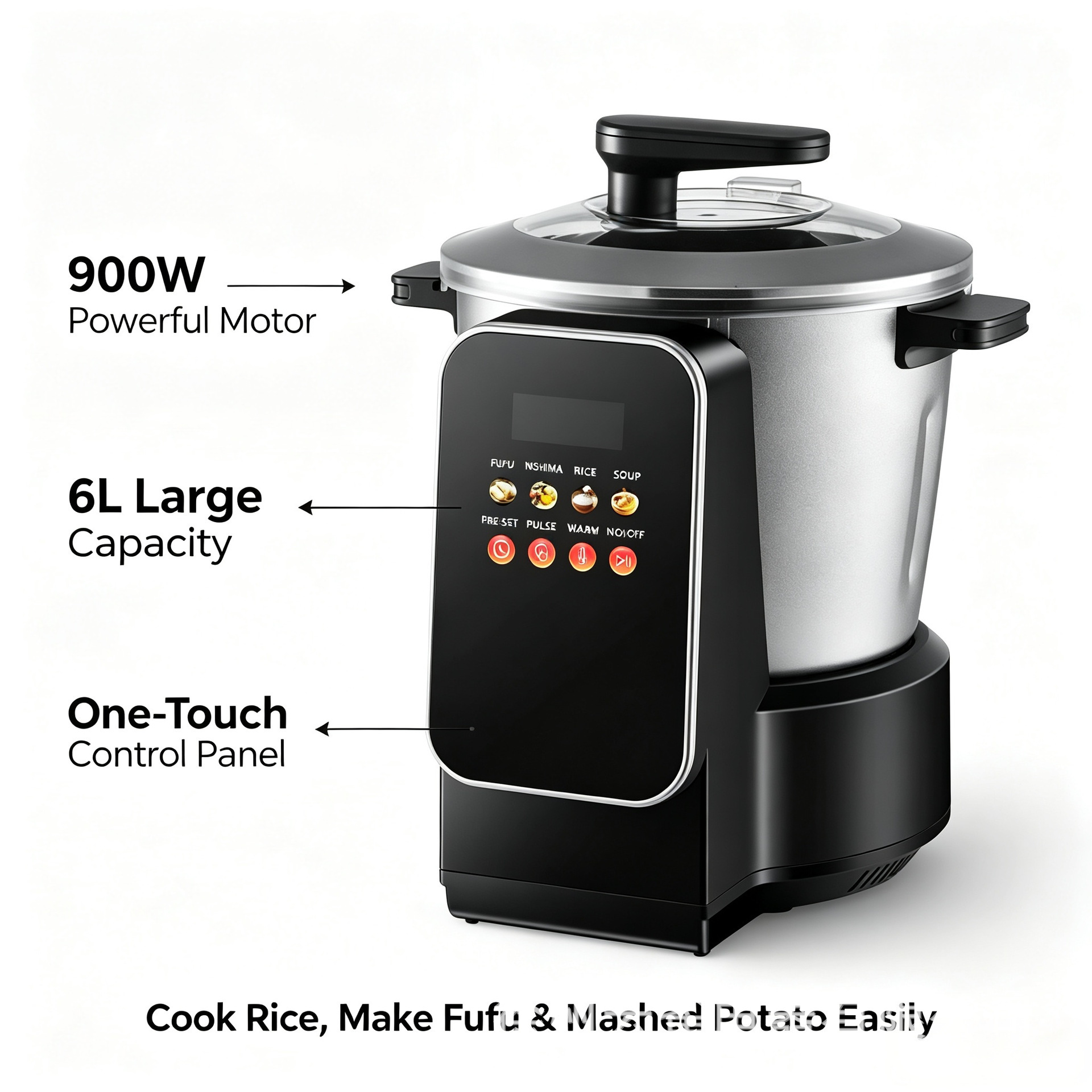 Swallow-Maker, Fufu-Maker, Cassava- und Yam-Mixer, Mixer, Cassava-Maschine