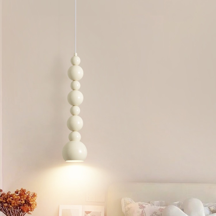 Cream style Creative Gourd bedside chandelier Bauhaus medianos-antiguo diseñador creativo Internet celebridad pequeña araña