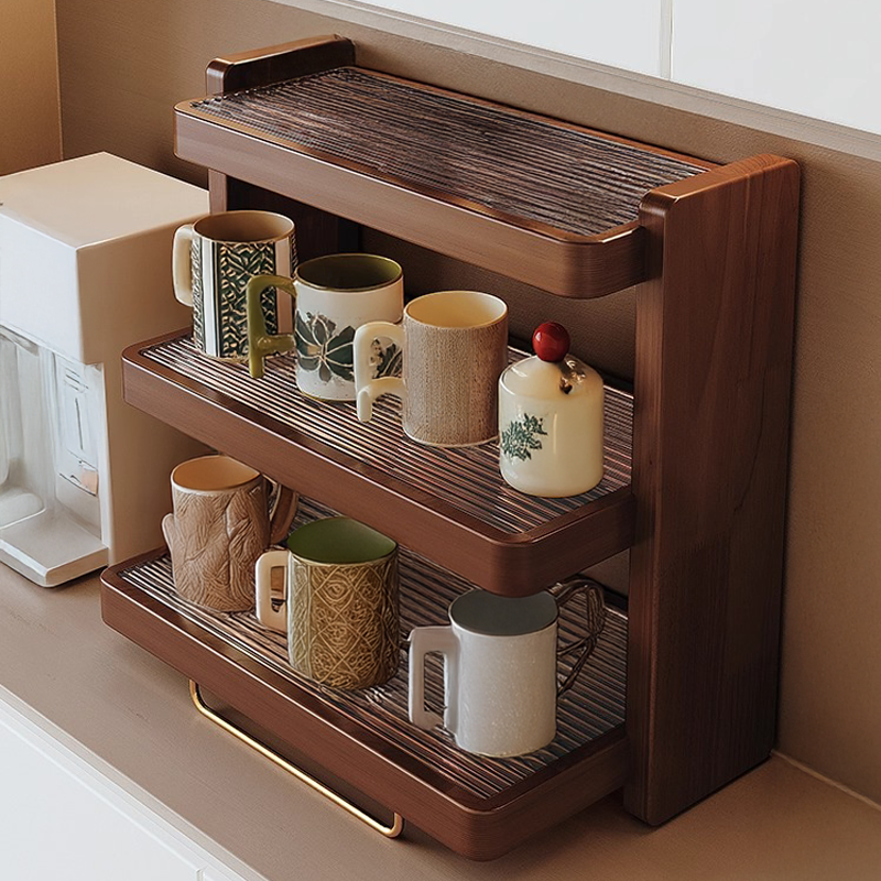 Taza de mesa de comedor de madera sólida Taza de menú Taza de café Taza de agua Taza de mesa