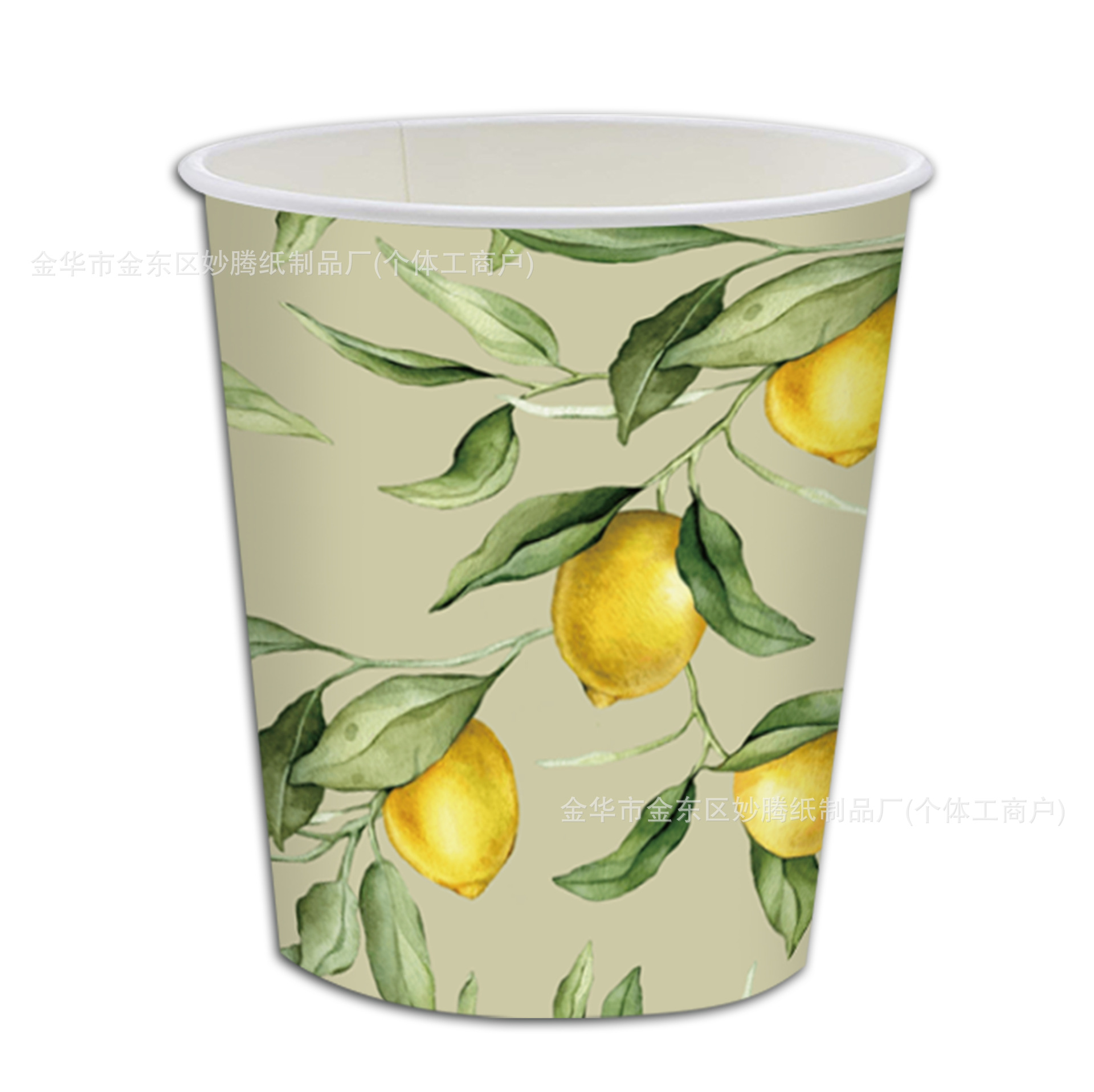 Frutas de limón retro fiesta de cumpleaños comida familiar fiesta cubiertos tazas de papel toallas de papel conjunto de bandeja de papel desechable