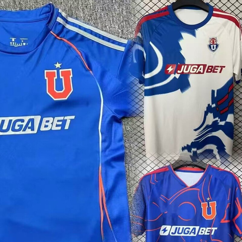 26Th Season New Chile University Home and Away Fan Edition Short-Sleeve Football Jersey T-Shirt One-Piece Dropshipping