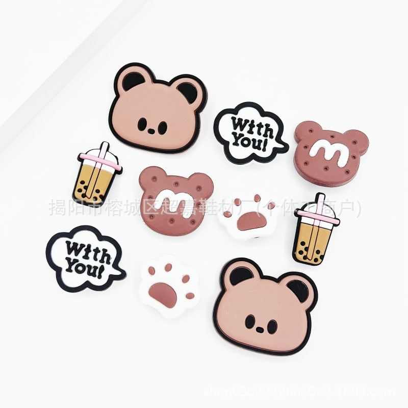 Accesorios de zapatos Croc para mujer, lindas hebillas de zapatos, accesorios de flores para zapatos diy, hebillas decorativas de dibujos animados extraíbles, lindos ins