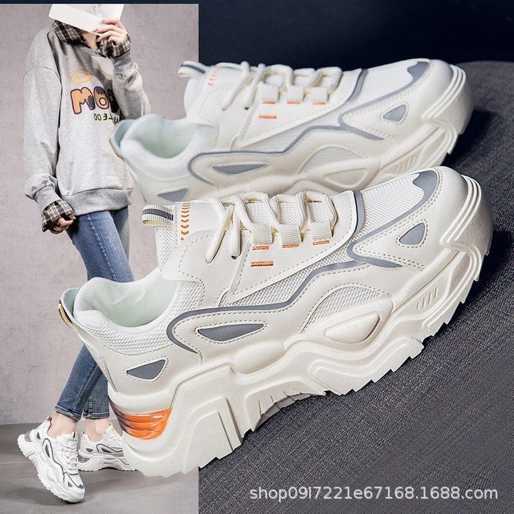 Internet Celebrity Daddy Shoes for Women 2025 Spring & Fall New Fashion Mesh Casual Shoes Lightweight Thick-Soled Student Trbottomyy Sports Shoes Internet Celebrity Daddy Shoes for Women 2025 Spring & Fall New Fashion Mesh Casual Shoes Lightweight Thick-Soled Student Trbottomyy Sports Shoes