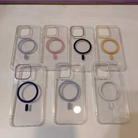 适用磁吸双色15Promax手机壳17苹果16夏天12高级感13跨境14保护套