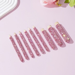 9 Diamond Cosmetic Brush Wooden Handle Accessories suit Eye Animal Hair Cosmetic Brush Wooden Handle Solid Wood Cosmetic Brush