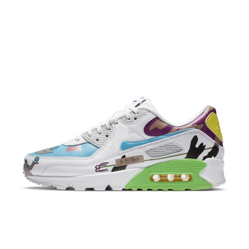 Lh Putian Shoes Max90 Model 35-47 with Half-Size Options Women's Sports Shoes Air Cushion Men's Shoes Shock-Absorbing Running Casual Shoes