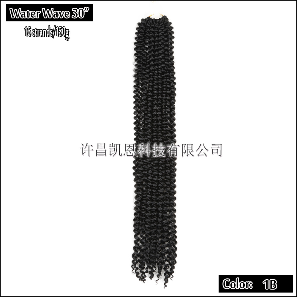 Peluca crochet ondulada larga 30 pulgadas, estilo africano