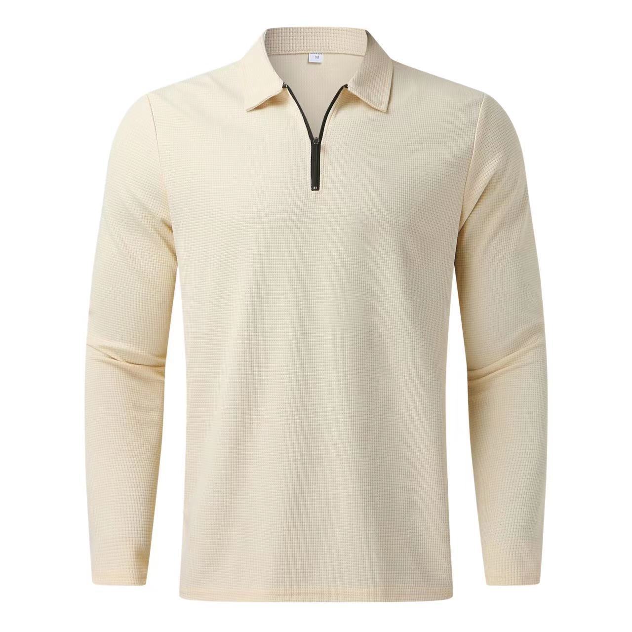 Men's Half-zip Activewear Set Long Sleeve Top And Pants For Gym_voghion.com