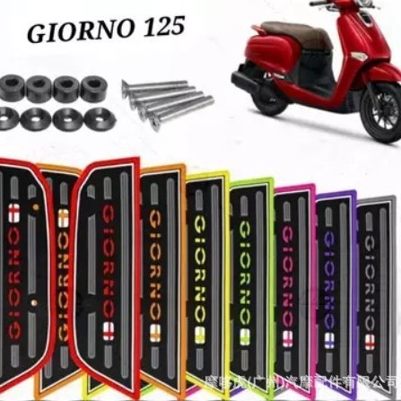 适用于Giorno125踏板摩托车改装配件脚垫改装橡胶脚踏垫东南亚车|undefined