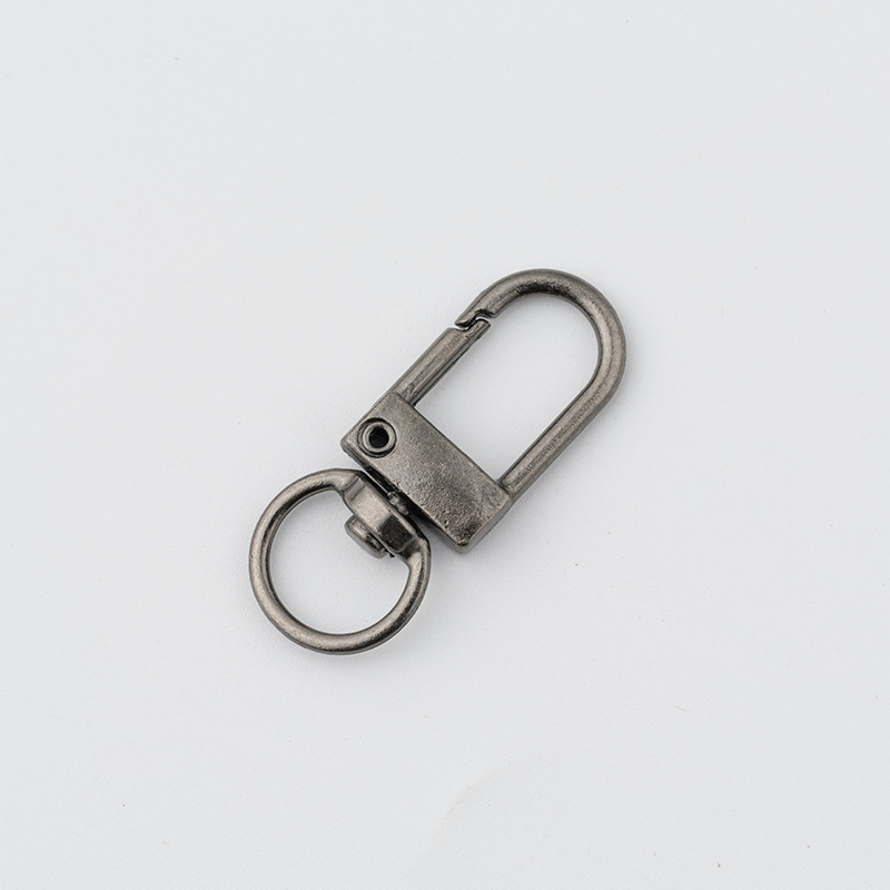 スポット亜鉛合金 DIY 小型ドアバックルカラースプレーペイント電気メッキキーホルダー回転リングバッグアクセサリー 3 点ドアバックル|undefined