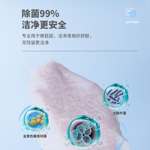 Large pack of wet toilet paper, biodegradable, adult and children's household private hygiene disposable special baby wipes wholesale