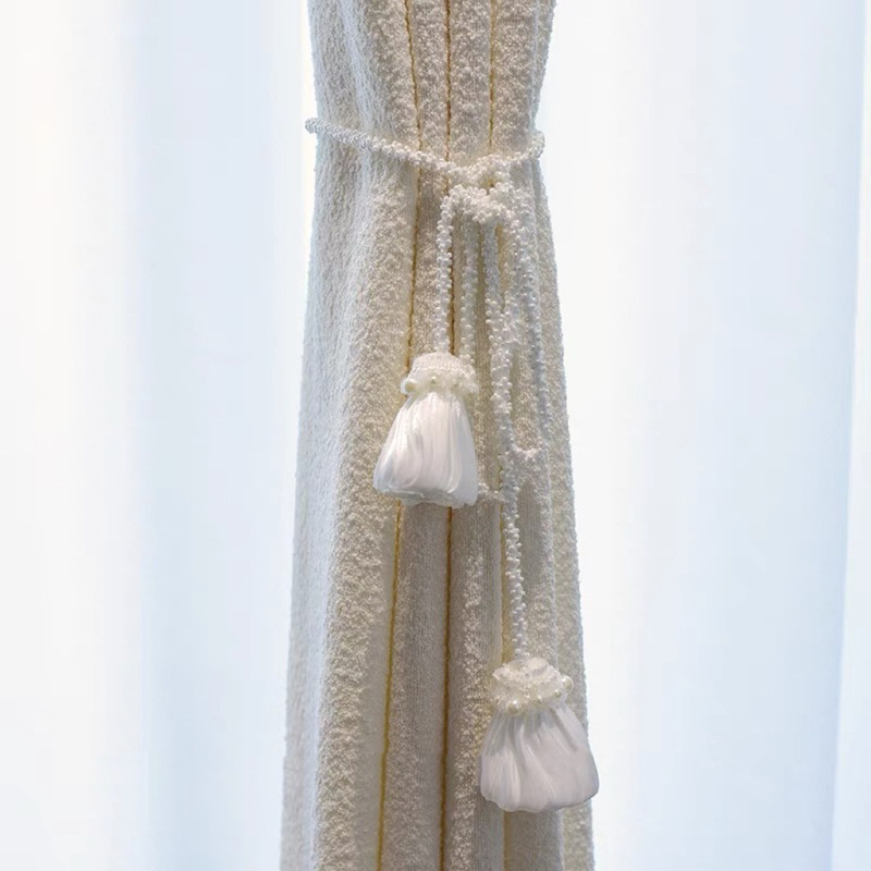Curtain Strap Simple French Solid Color Champagne Bead Gauze Curtain Strap Strap Strap Strap Strap Strap