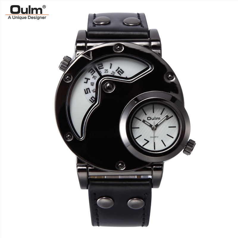 110g Weight Coated Glass Mirror Material Genuine Leather Strap Material Watch Classification Pointer Display Type Buckle Buckle Style Round Dial Shape Holiday, Street Occasion Electronic Movement Solid Color Pattern All Seasons Season Men's Gender Retro, Streetwear Style Retro Streetwear Solid Color Buckle Electronic Watch 11