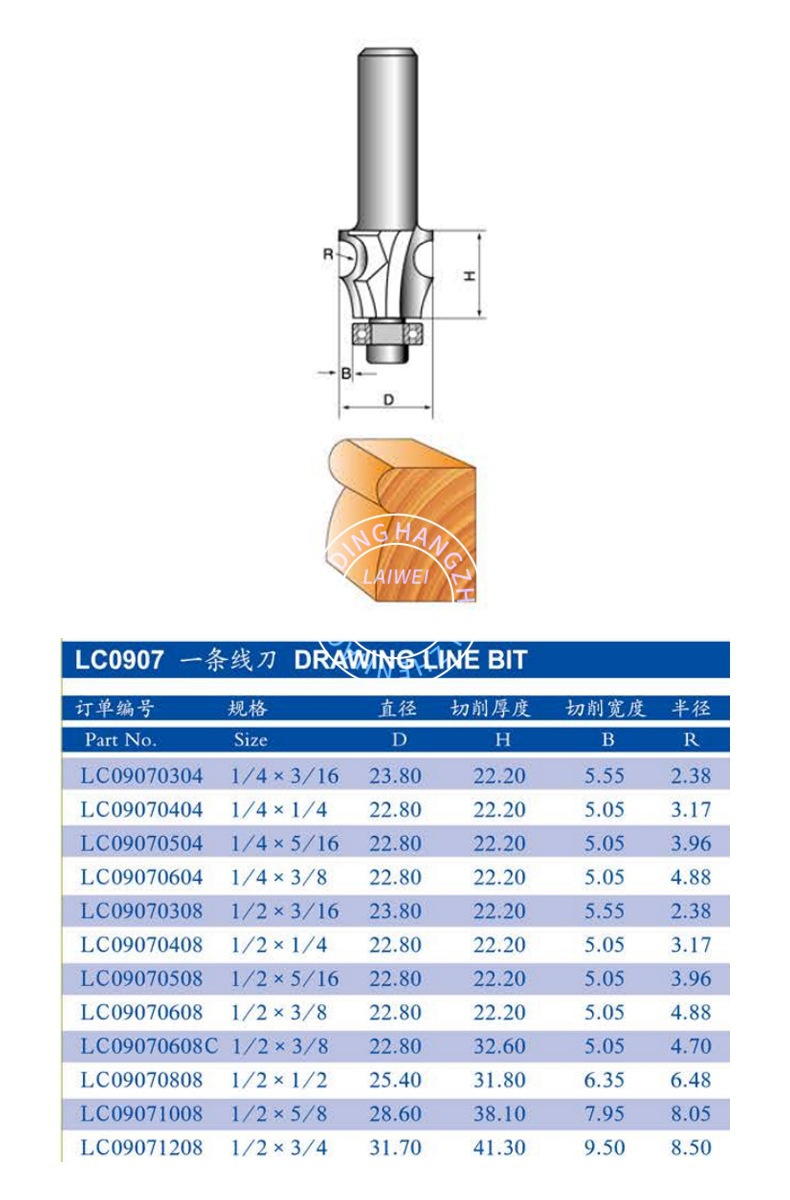 智贝详情图_6数控刀具浪潮工业级A型一条线刀木工花型刀镂铣刀