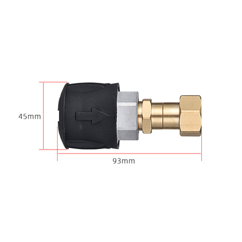Cross-border exclusive high-pressure water gun KaiChi K series hose adapter 360° rotating anti-tangle accessories car wash connector