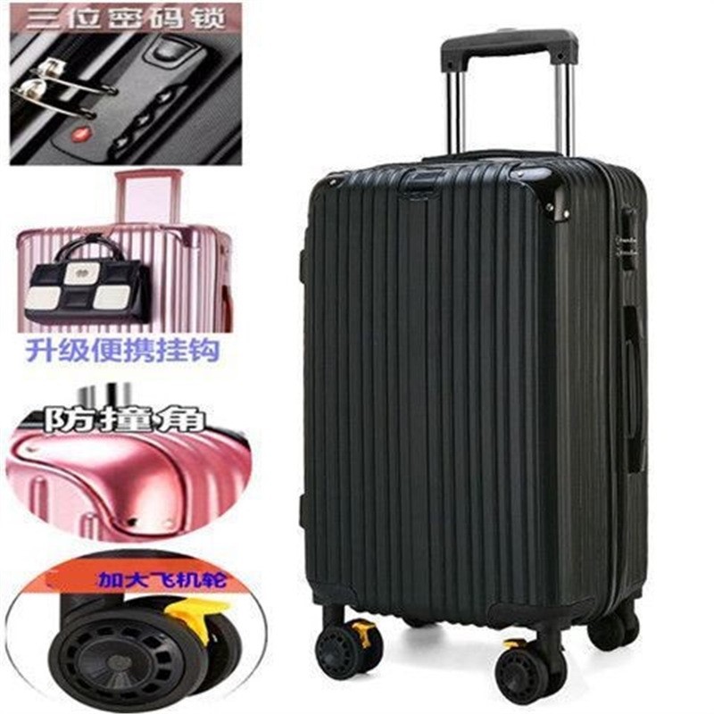 Maleta trolley 24 pulgadas 22 pulgadas maleta para estudiantes maleta para hombres y mujeres maleta de embarque caja de contraseña de 20 pulgadas 26 pulgadas cuero